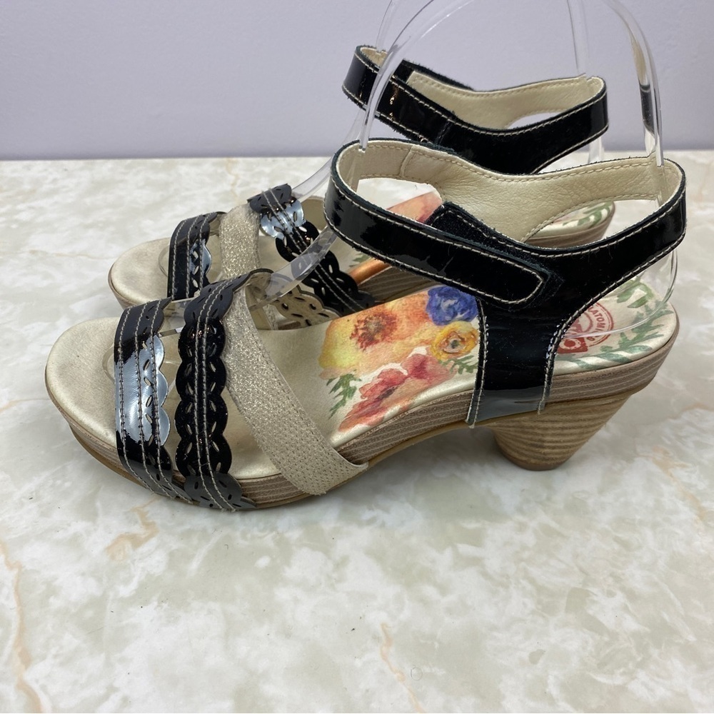 BRAKO Black Patent Leather Sandals Size EU37 - Picture 8 of 8